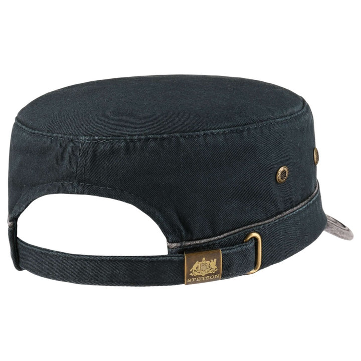 Stetson Two Color Army Cap Cotton Denim Blue - Army Cap fra Stetson hos The Prince Webshop