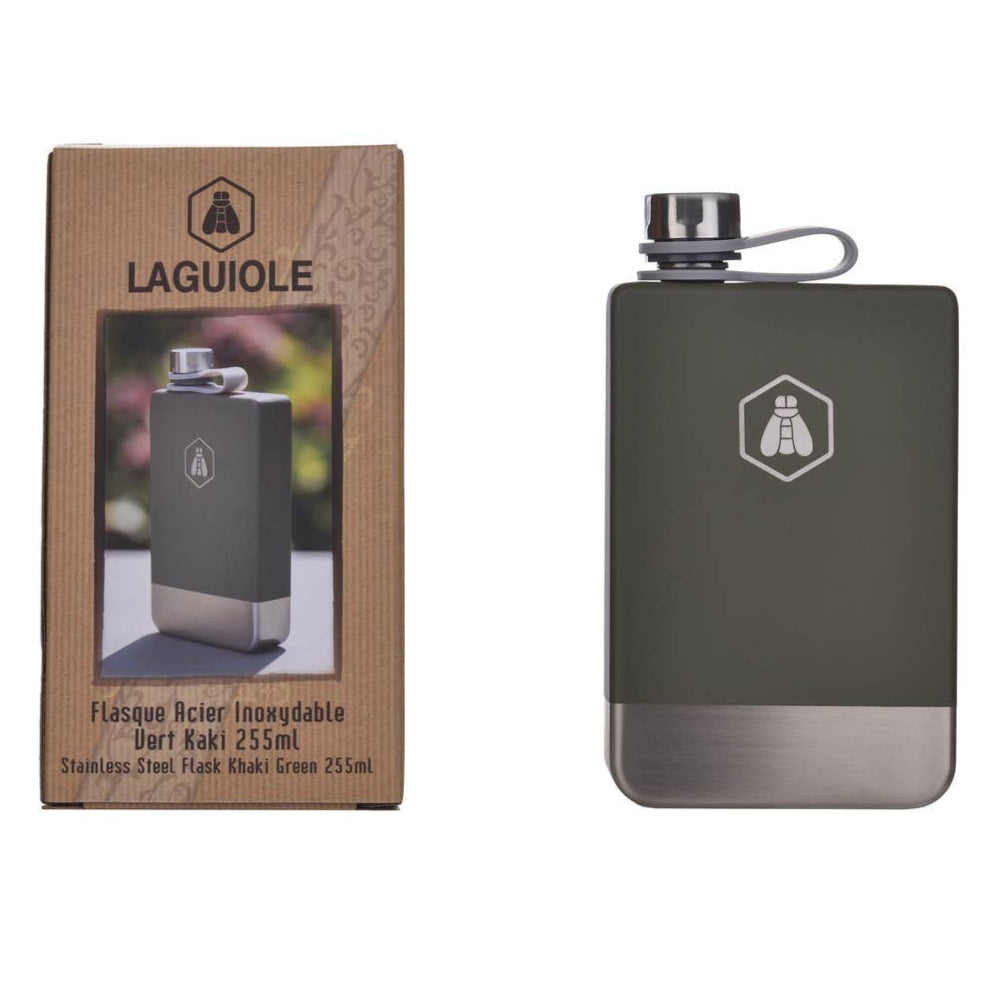 Laguiole Lommelærke i rustfrit stål 255ml - Lommelærke fra Laguiole hos The Prince Webshop