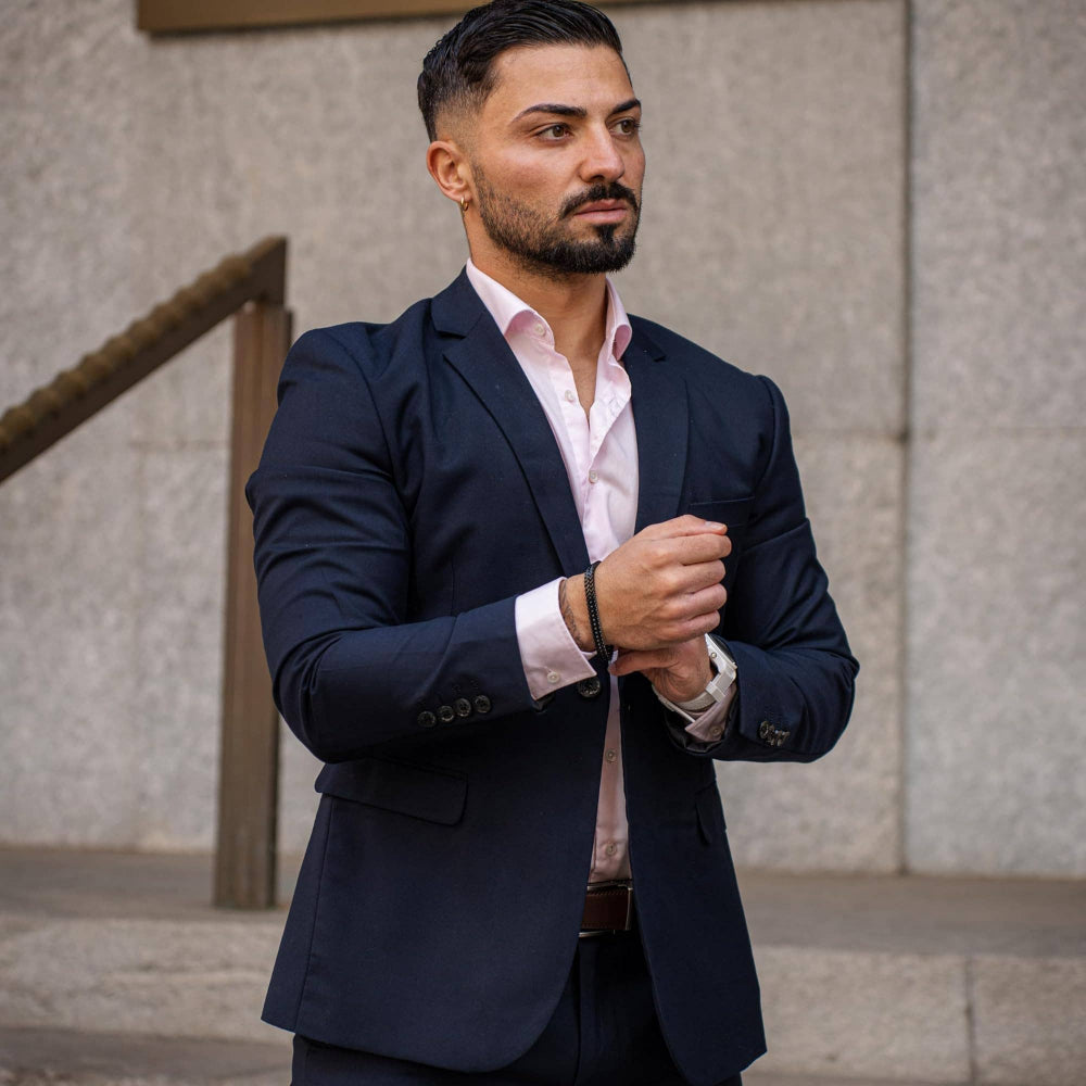 Rustfrit Stål Armbånd "Franco" - Sort