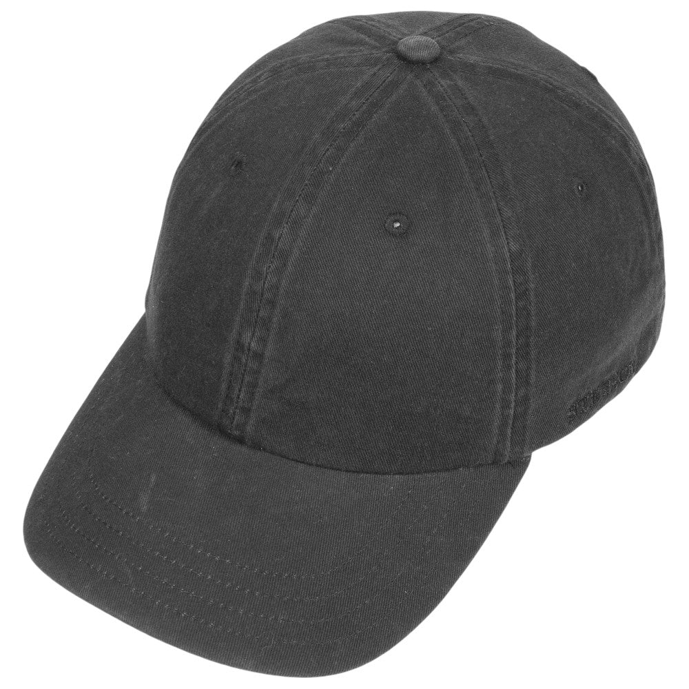 Stetson Baseball Cap Cotton - Ensfarvet Sort - Baseball Cap fra Stetson hos The Prince Webshop