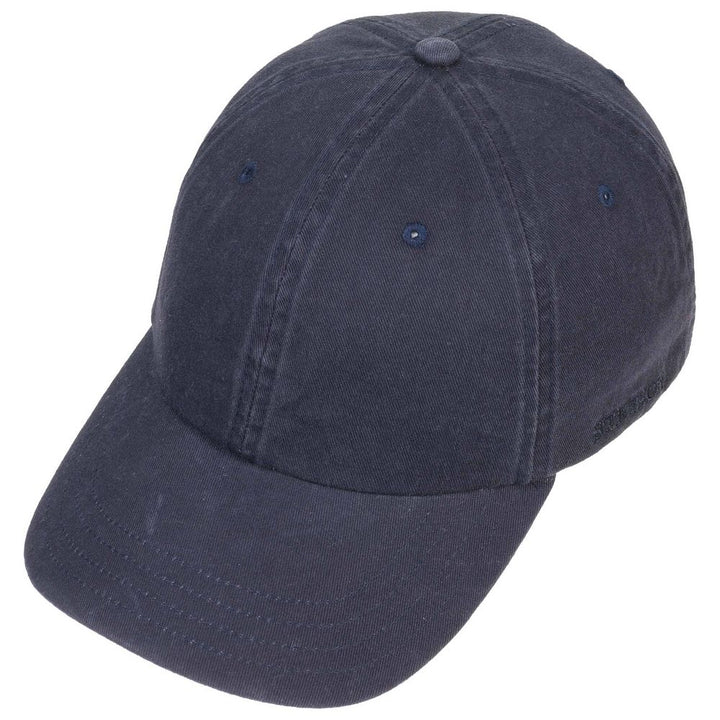 Stetson Baseball Cap Cotton - Ensfarvet Navy