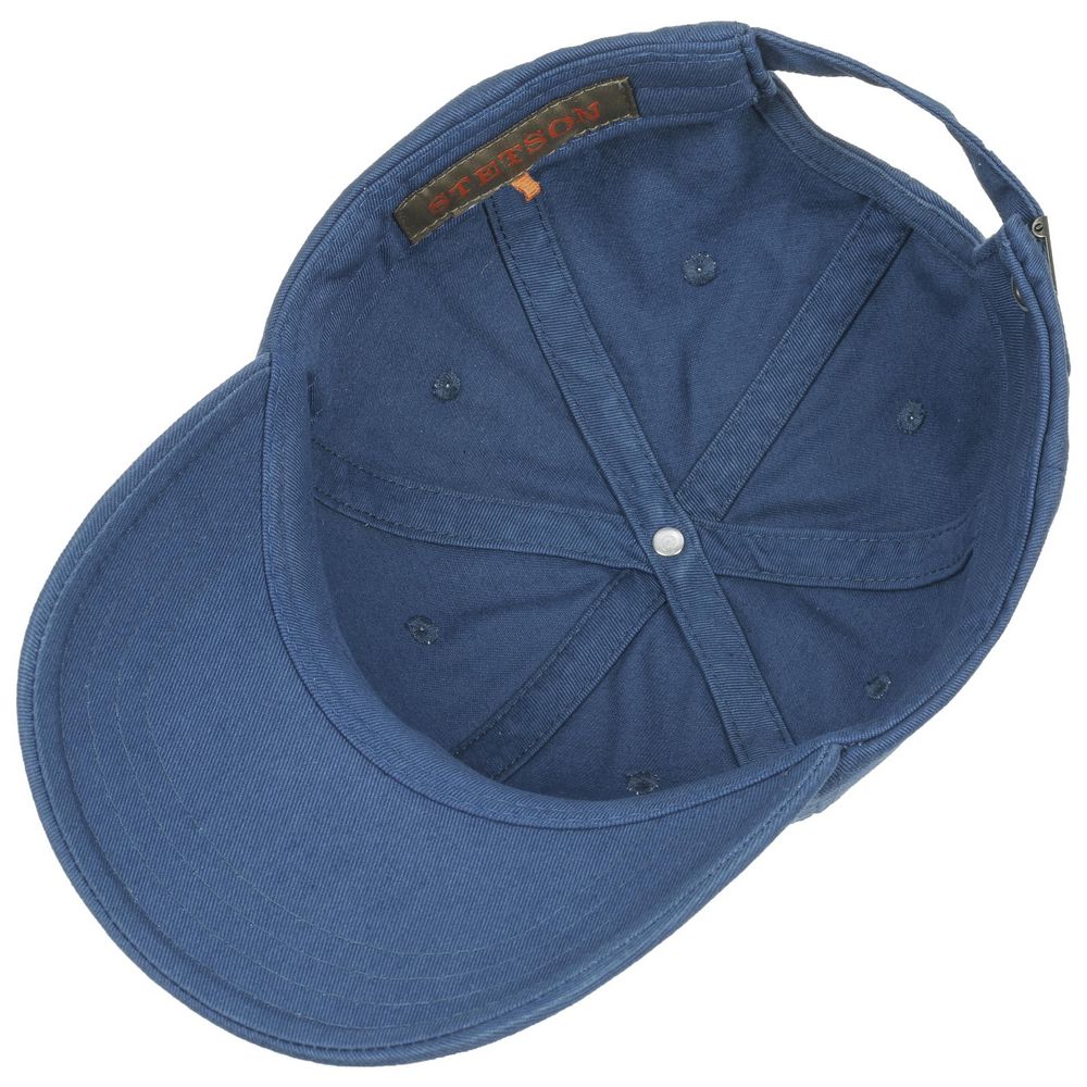 Stetson Baseball Cap Cotton - yksivärinen sininen