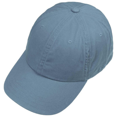 Stetson Baseball Cap Cotton - Ensfarvet Himmelblå