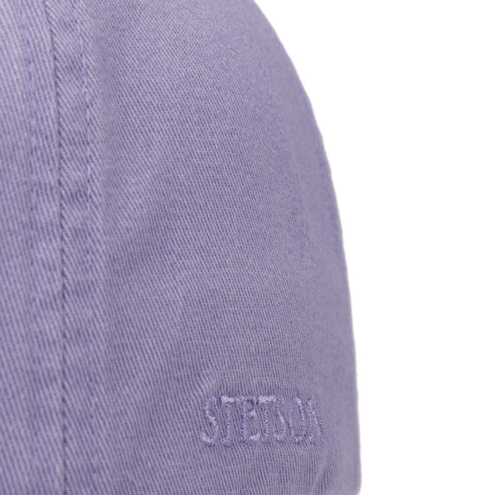 Stetson Baseball Cap Cotton - Ensfarvet Syren