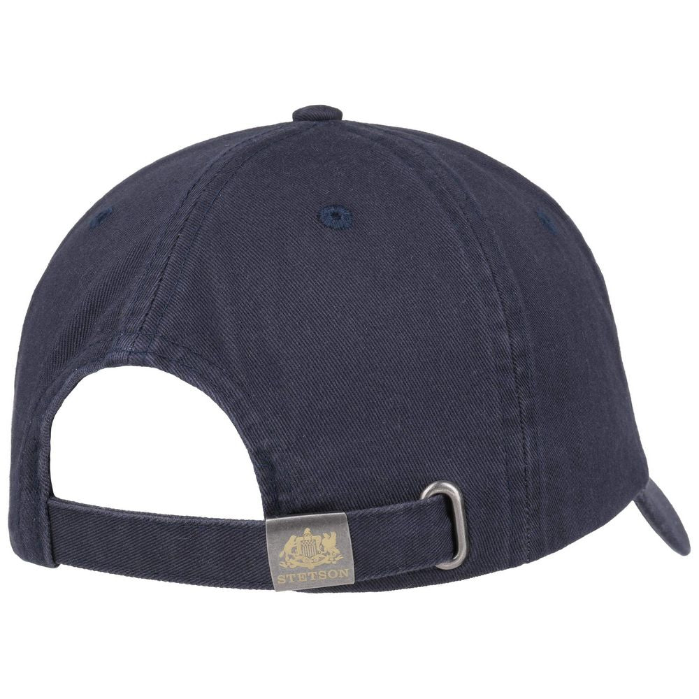 Stetson Baseball Cap Cotton - Ensfarvet Navy