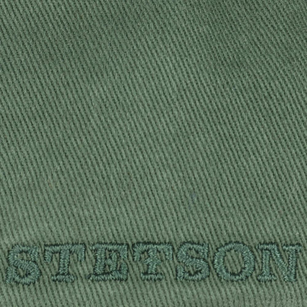 Stetson Baseball Cap Cotton - Ensfarvet Grøn