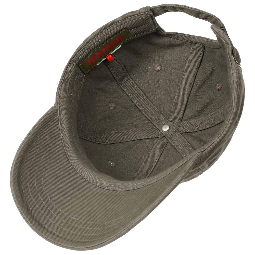 Stetson Baseball Cap Cotton - yksivärinen khaki