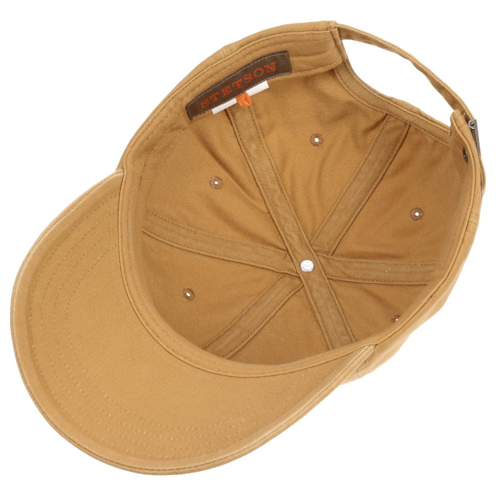 Stetson Baseball Cap Cotton - Ensfarvet Beige - Baseball Cap fra Stetson hos The Prince Webshop
