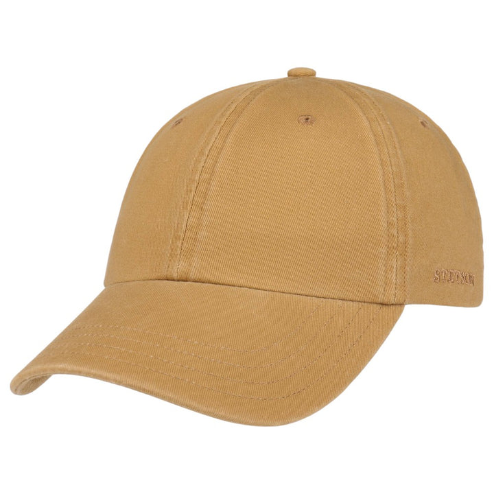 Stetson Baseball Cap Cotton - Ensfarvet Beige - Baseball Cap fra Stetson hos The Prince Webshop