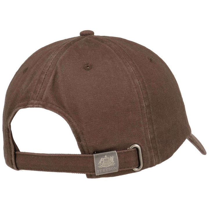 Stetson Baseball Cap Cotton - Ensfarvet Brun