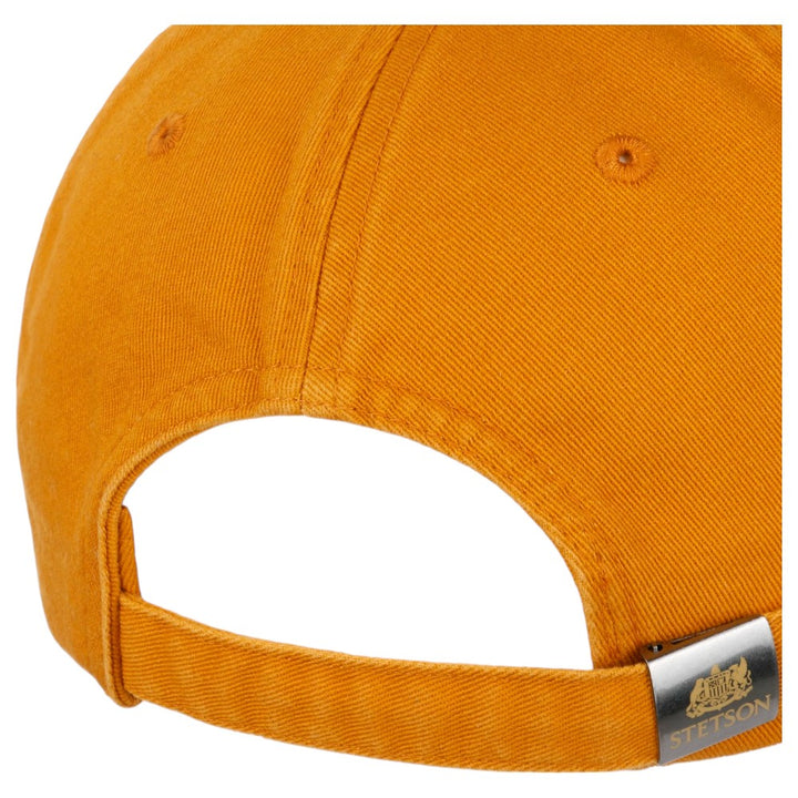 Stetson Baseball Cap Cotton - Ensfarvet Tangerine - Baseball Cap fra Stetson hos The Prince Webshop