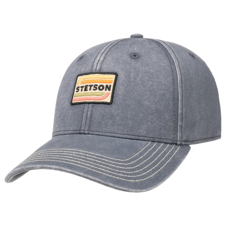 Stetson Baseball Cap Chino Twill Grey Silver - Baseball Cap fra Stetson hos The Prince Webshop
