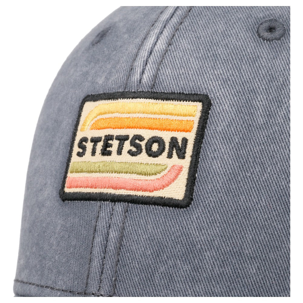 Stetson Baseball Cap Chino Twill Grey Silver - Baseball Cap fra Stetson hos The Prince Webshop