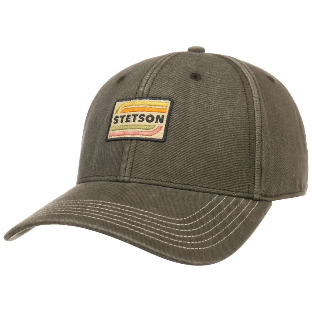 Stetson Baseball Cap Chino Twill Olive - Baseball Cap fra Stetson hos The Prince Webshop