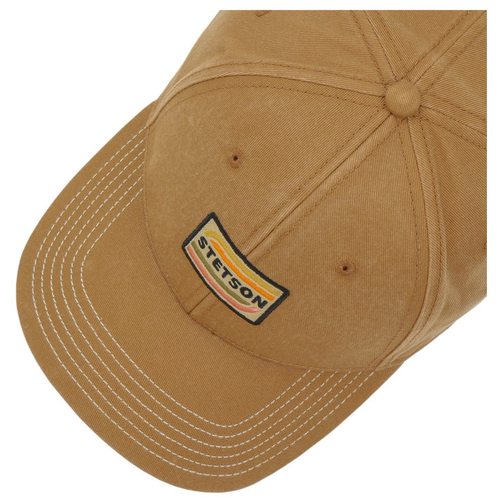 Stetson Baseball Cap Chino Twill Earth Brown - Baseball Cap fra Stetson hos The Prince Webshop