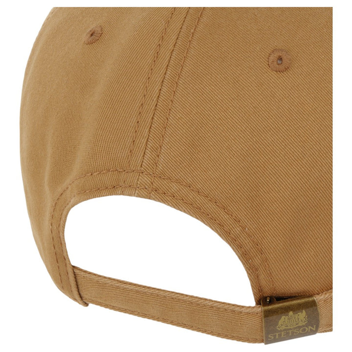 Stetson Baseball Cap Chino Twill Earth Brown - Baseball Cap fra Stetson hos The Prince Webshop