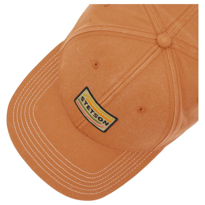 Stetson Baseball Cap Chino Twill Orange - Baseball Cap fra Stetson hos The Prince Webshop