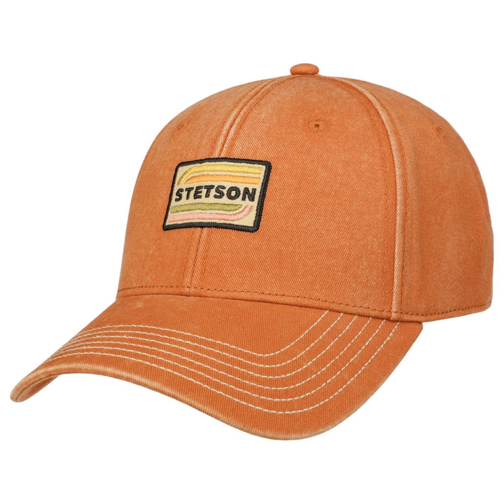 Stetson Baseball Cap Chino Twill Orange - Baseball Cap fra Stetson hos The Prince Webshop