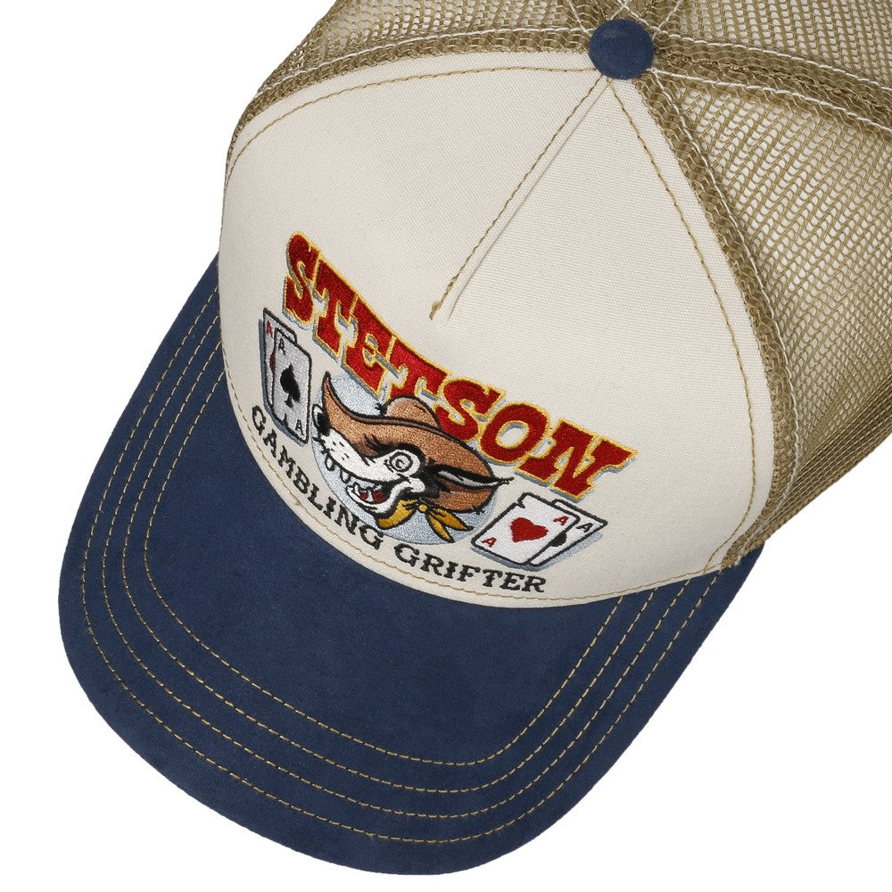 Stetson gambling drives trucker style baseball cap