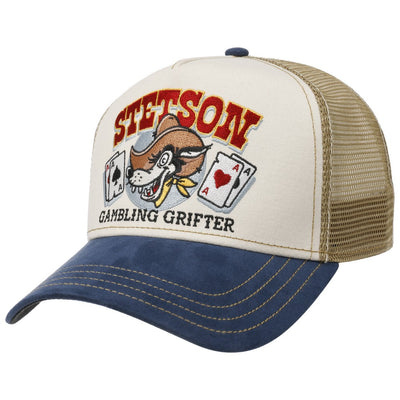 Stetson gambling drives trucker style baseball cap