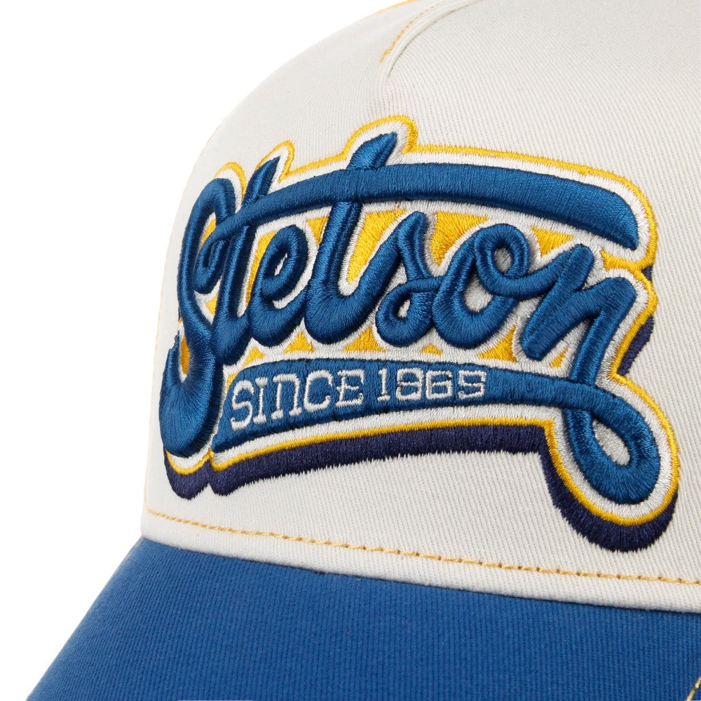 Stetson Lettering Trucker Cap - Blå / Gul