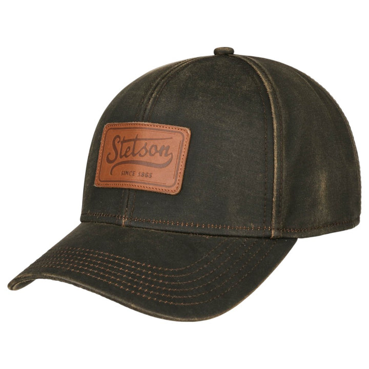 Stetson Baseball Cap CO/PES Leather Patch - Baseball Cap fra Stetson hos The Prince Webshop