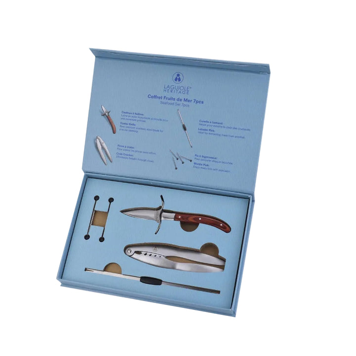 Laguiole Skaldyrssæt – 7 dele - Gave Ide fra Laguiole by Polyflame hos The Prince Webshop