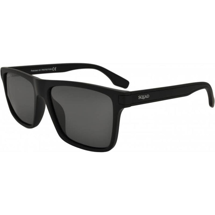 Squad Classic Square UV400 Polarized Sunglasses - Black