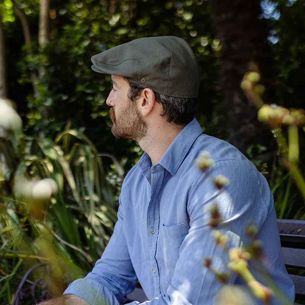 Jaxon & James Cotton Flat Cap - Olive