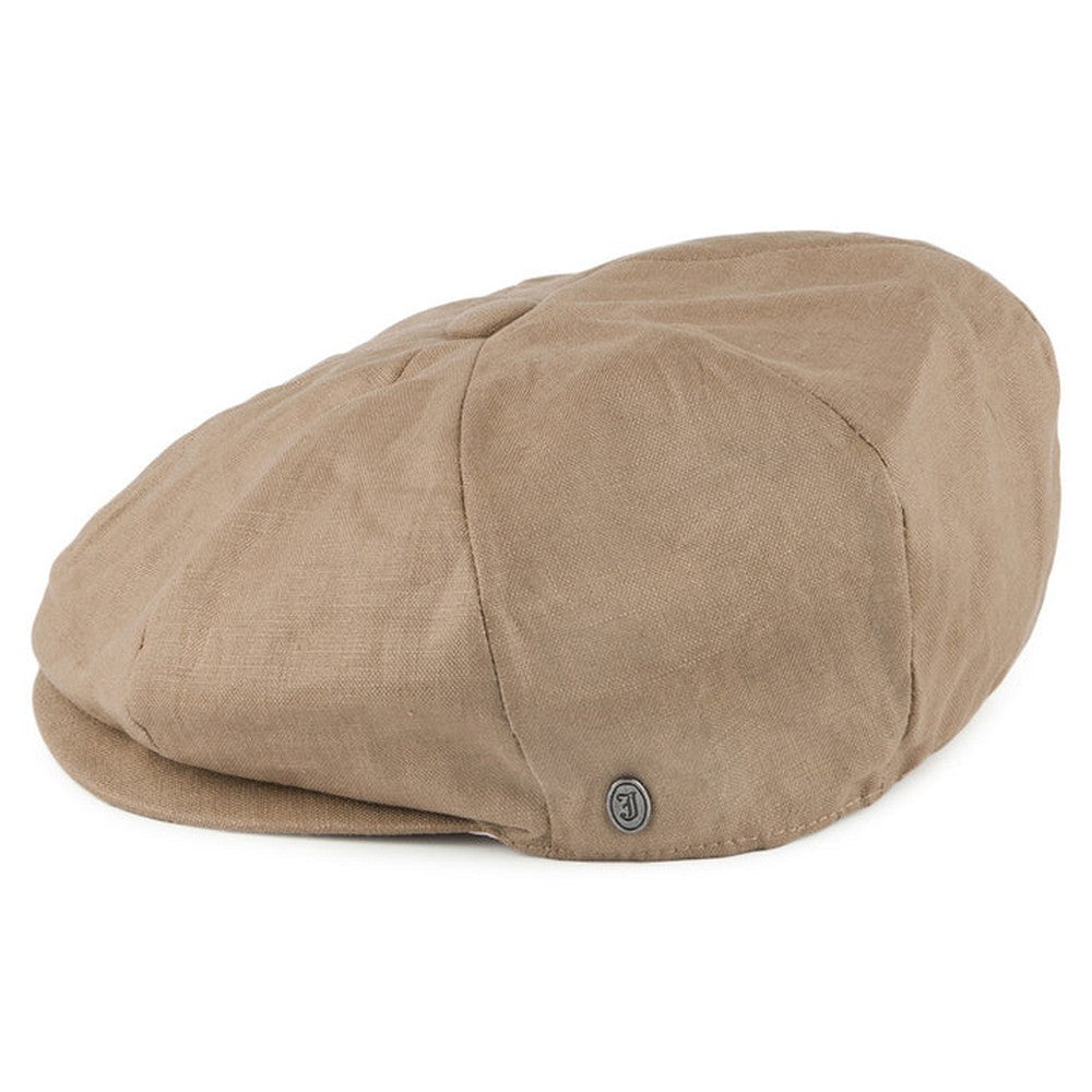 Jaxon James Linen Newsboy Cap Camel