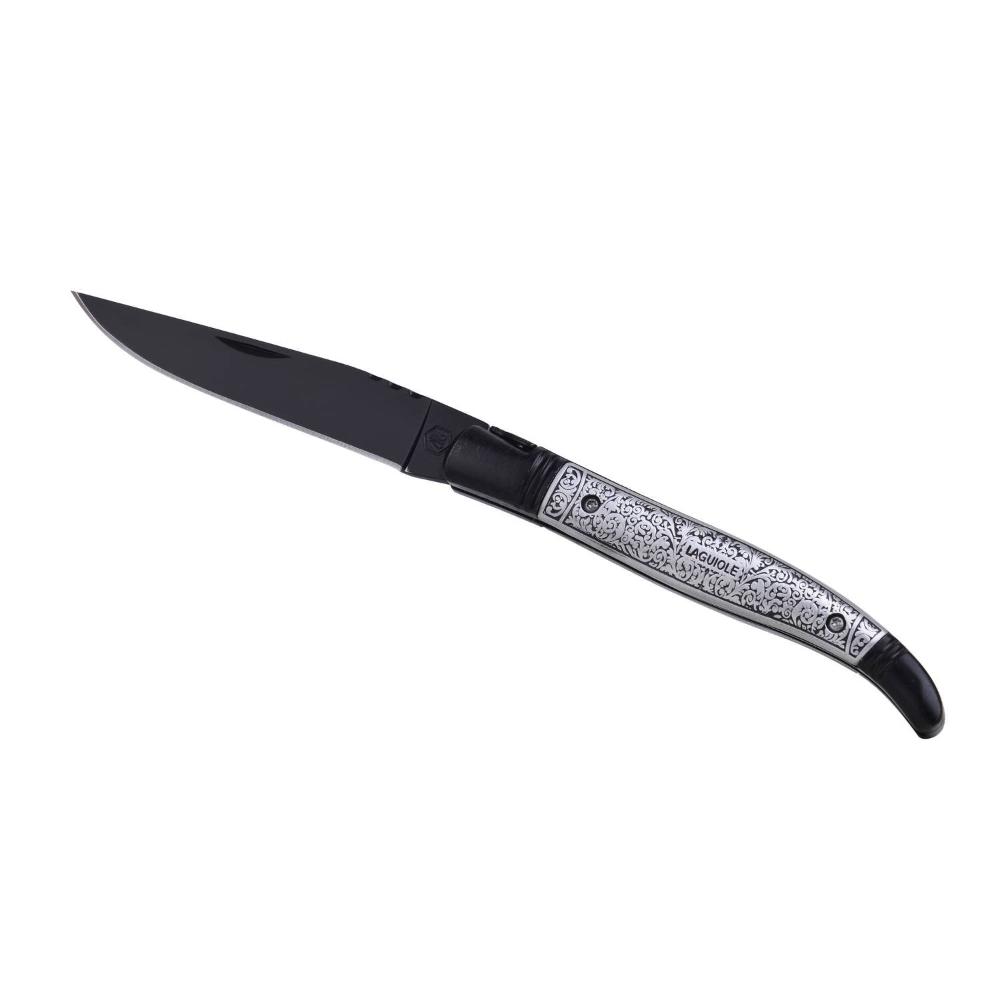 Laguiole Black Folding Knife / Pocket Knife - Lommekniv fra Laguiole hos The Prince Webshop