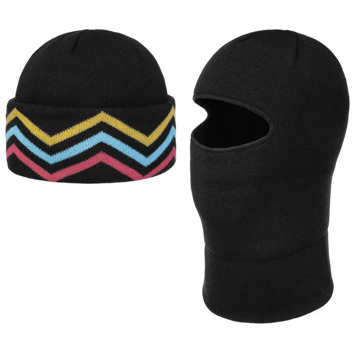 Stetson Beanie Balaclava Freestyle Hat - musta