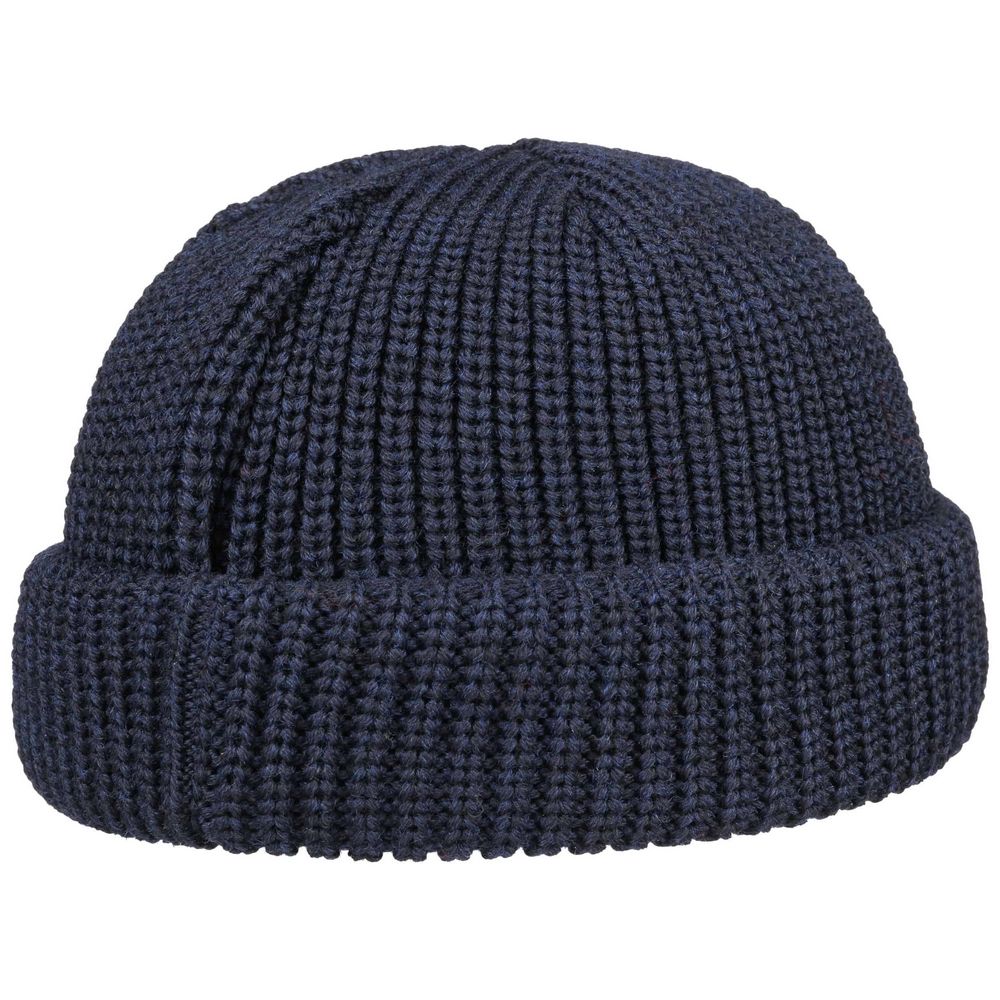 Stetson Docker Style Beanie Hue Navy Merino Uld