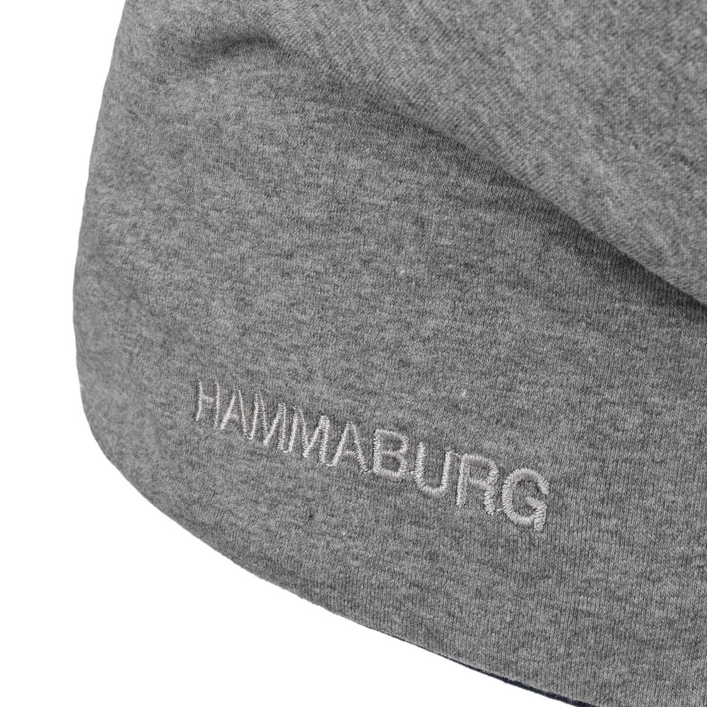 HAMMABURG Long Beanie Reversible Jersey Grå/Stribet - Hue fra Hammaburg hos The Prince Webshop