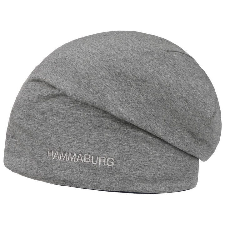 Hammaburg Long Beanie Reversible Jersey Gray/Striped