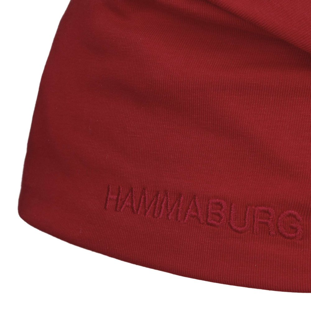 Hammaburg Long Beanie palautuva jersey punainen/raidallinen