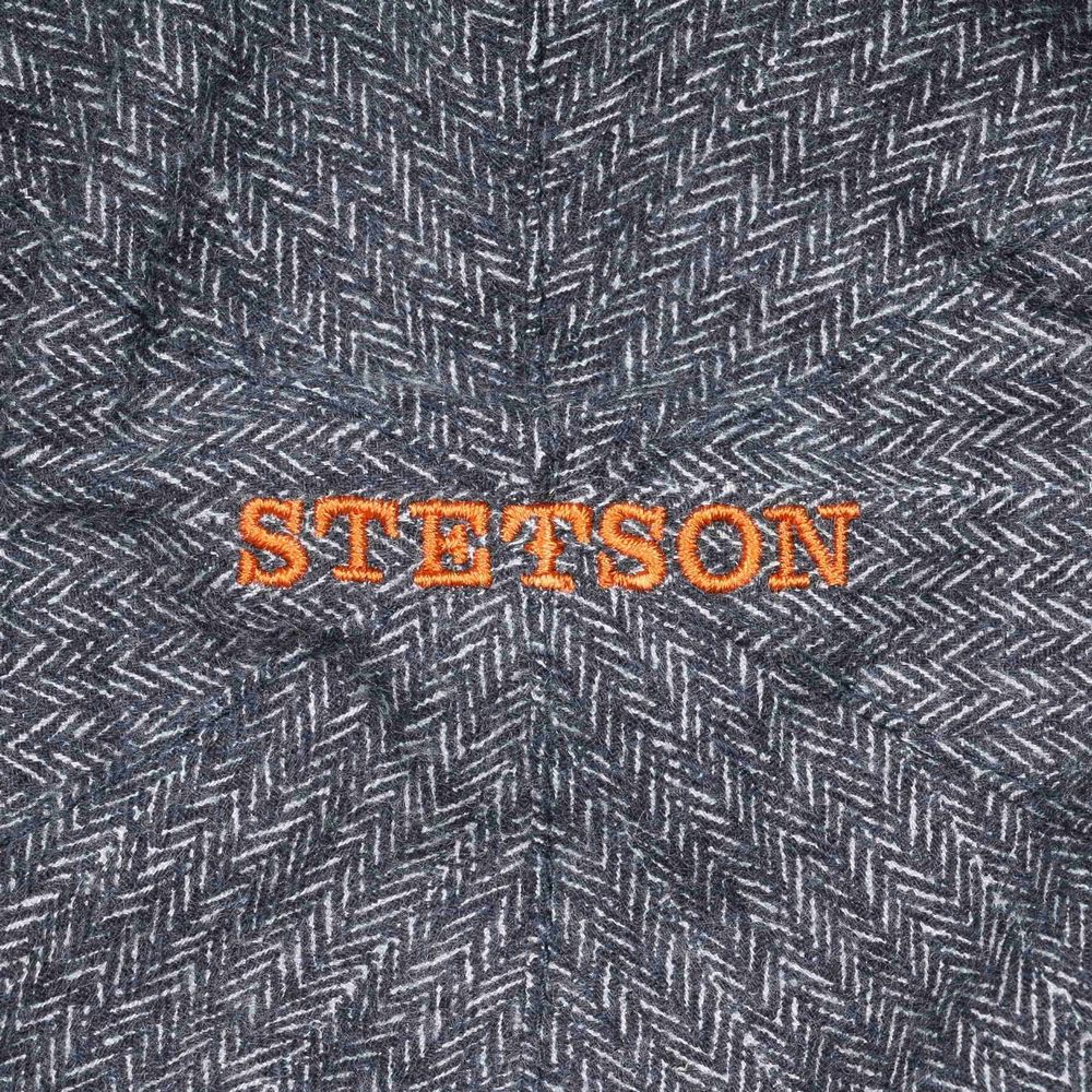 Stetson Black Docker Cap/Hat in Knitted Cotton