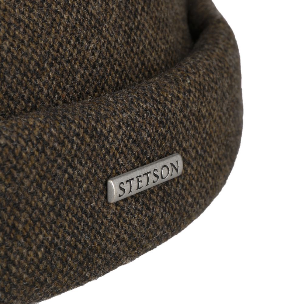 Stetson Docker Cap Wool - Brown heather