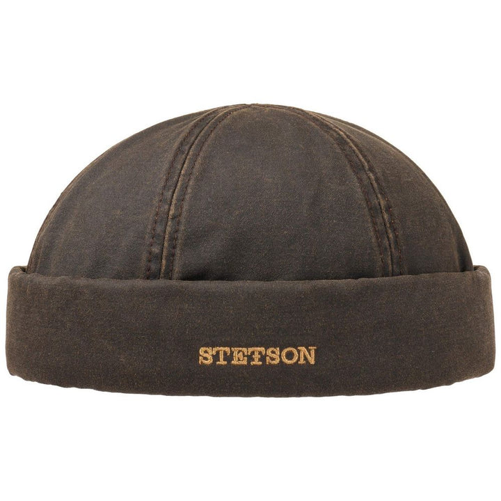 Stetson Docker Cap co/pes brunt Öljyhannes ulkonäkö