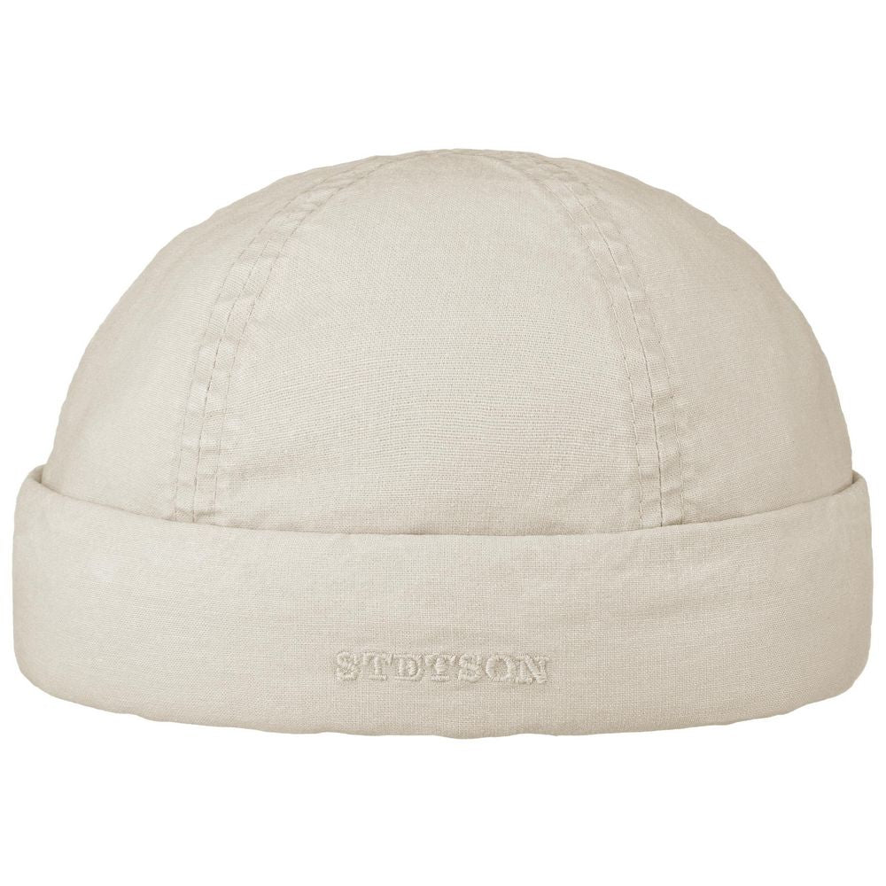 Stetson Superlight Organic Cotton Docker Hue - Elfenben - Docker Cap fra Stetson hos The Prince Webshop