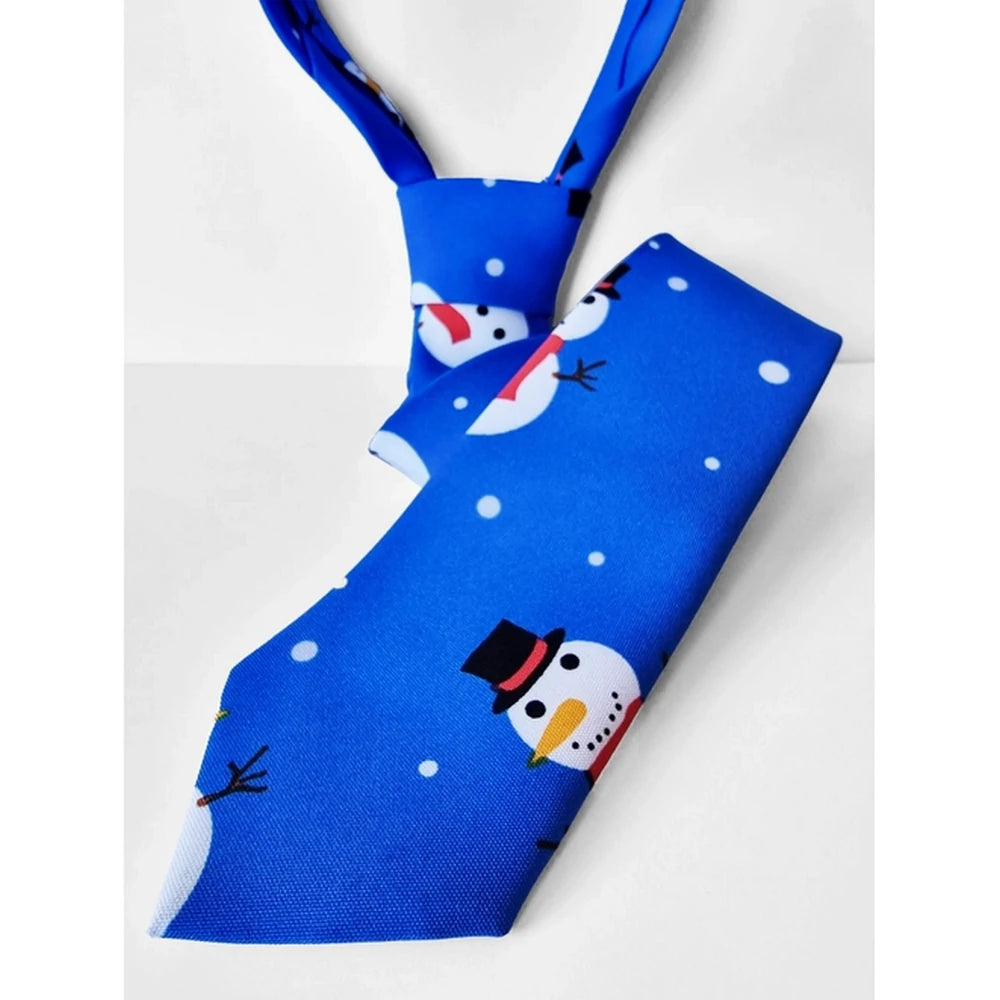 Snazzy Santa Jule Slips - Blå Snemænd