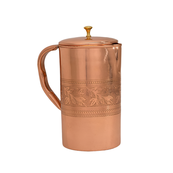Ren Kobberkande Blomstermønster - 1,5 liter - Bartender Gear fra Ayurveda Specialist B.V. hos The Prince Webshop