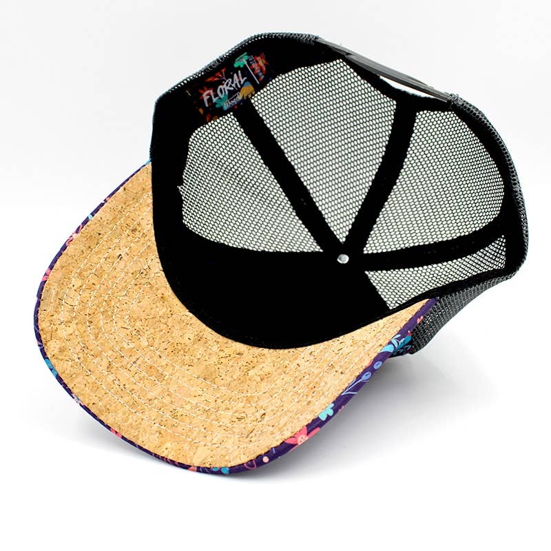 WOED floral trucker cap med broderet logo