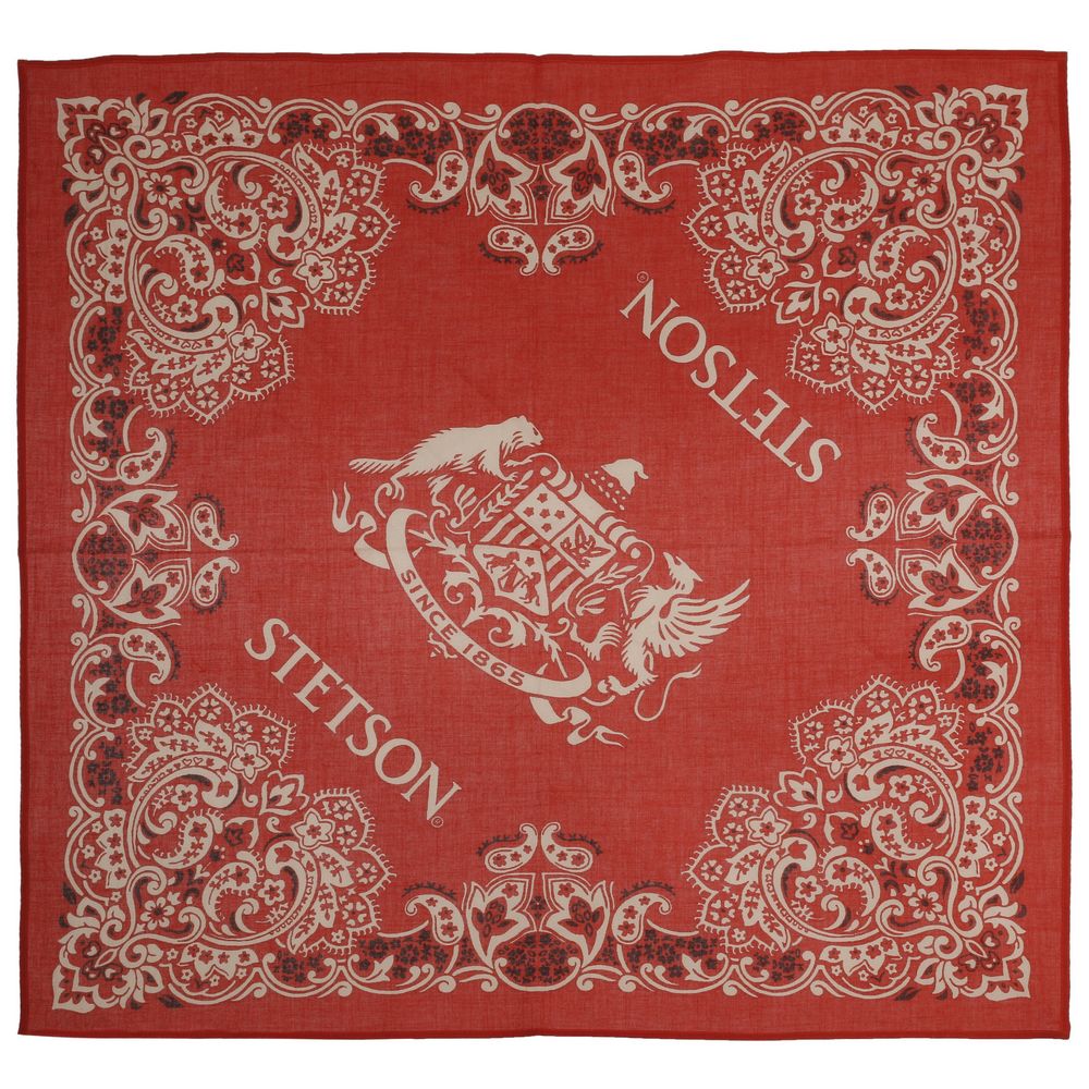 STETSON bandana - 100% cotton - Red