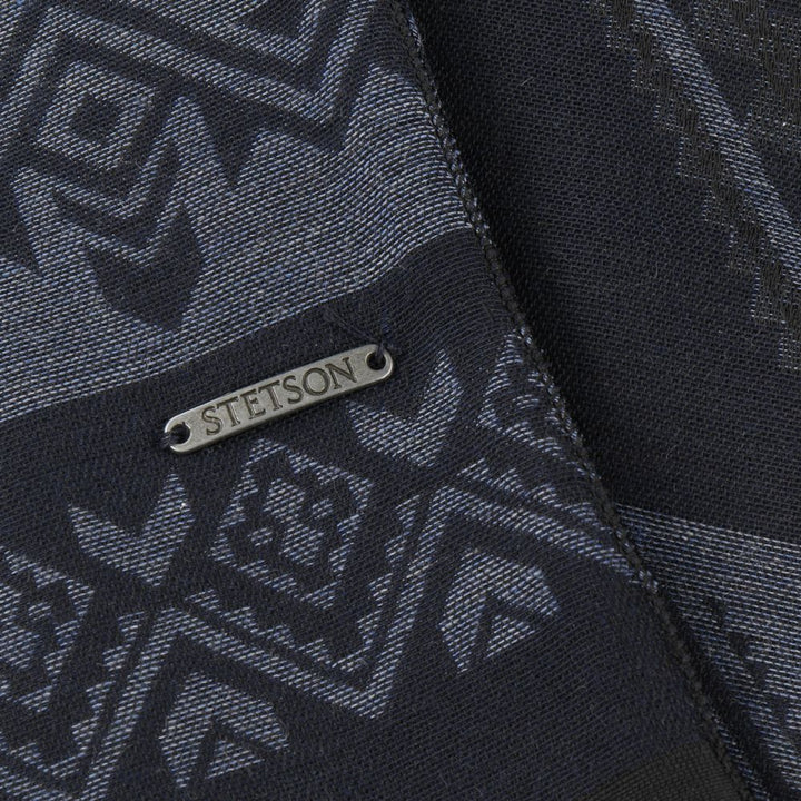 Stetson Scarf Ethnic Jaquard - Midnight Blue Cottonmix