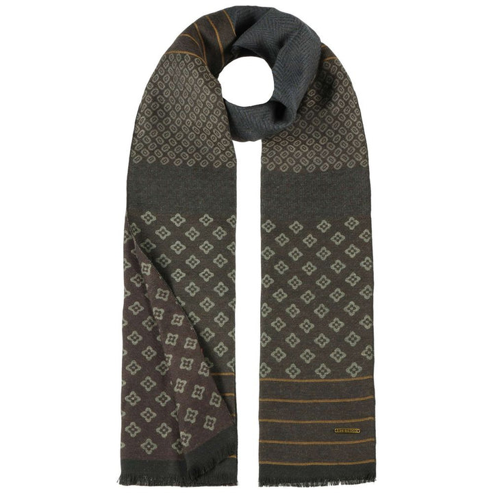 Stetson Scarf Patchwork Cottonmix - Halstørklæde fra Stetson hos The Prince Webshop