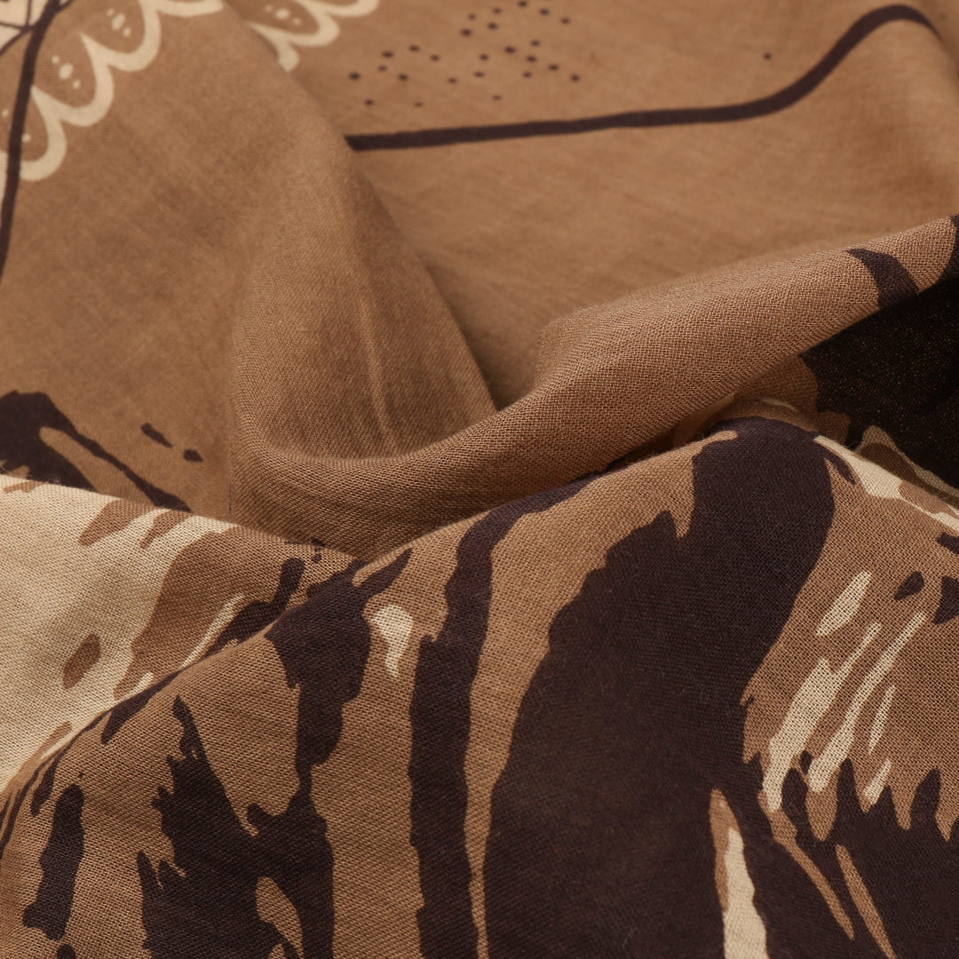 STETSON Last Drop bandana - 100% bomuld - Brown