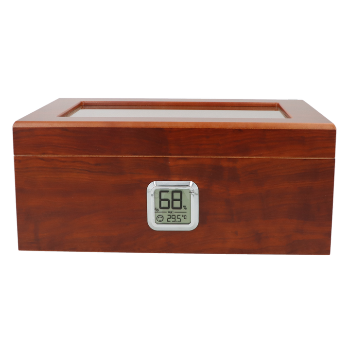 Angelo 50-75 Cigar Humidor med Glaslåg