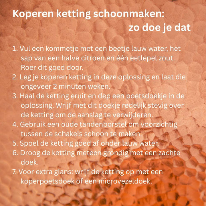 Necklace with copper links -d