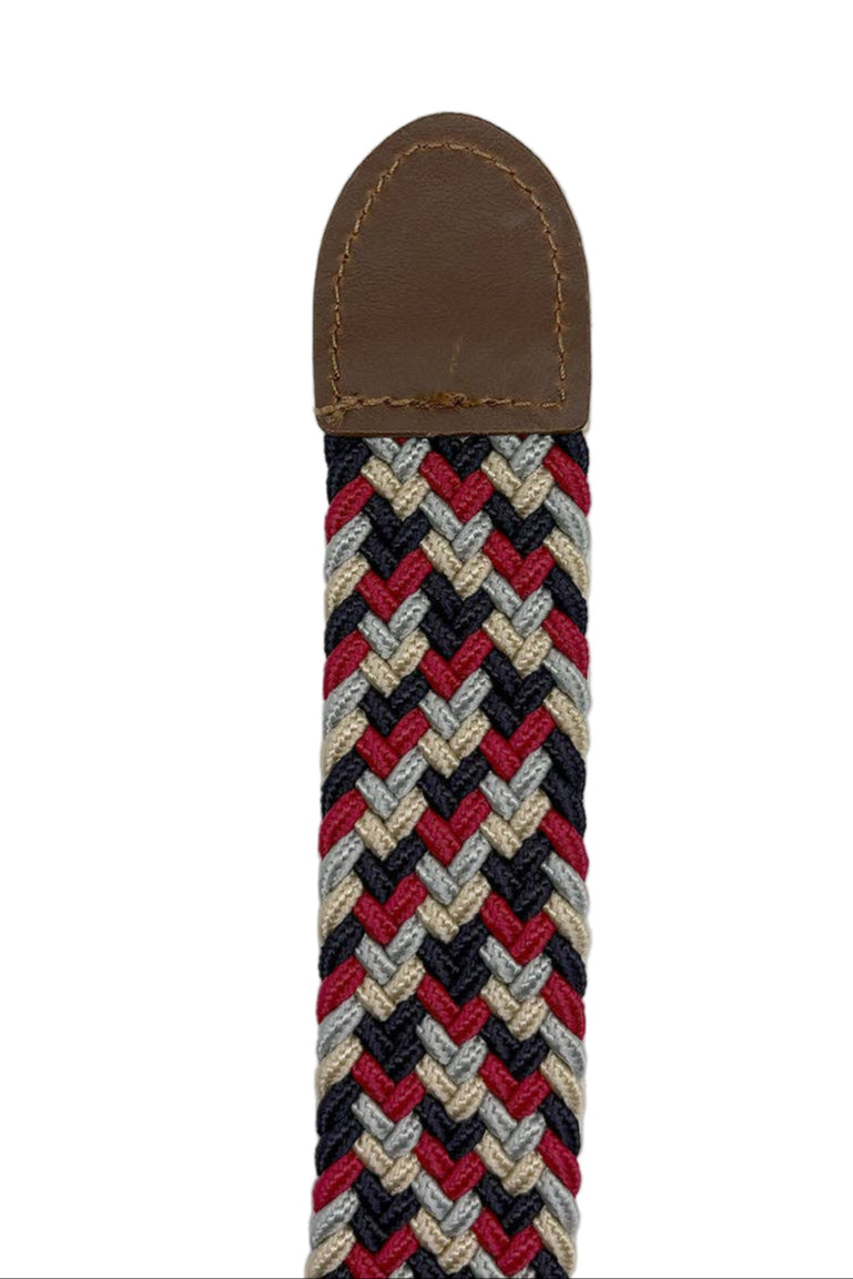 Custi Mikelo Flettet Elastisk Bælte Rød Marinegrå | mod 25